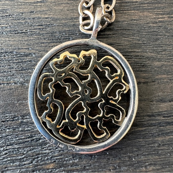 The Golden Bear Sterling Silver & 14K Gold Pendant Necklace (Discontinued) - Picture 3 of 5